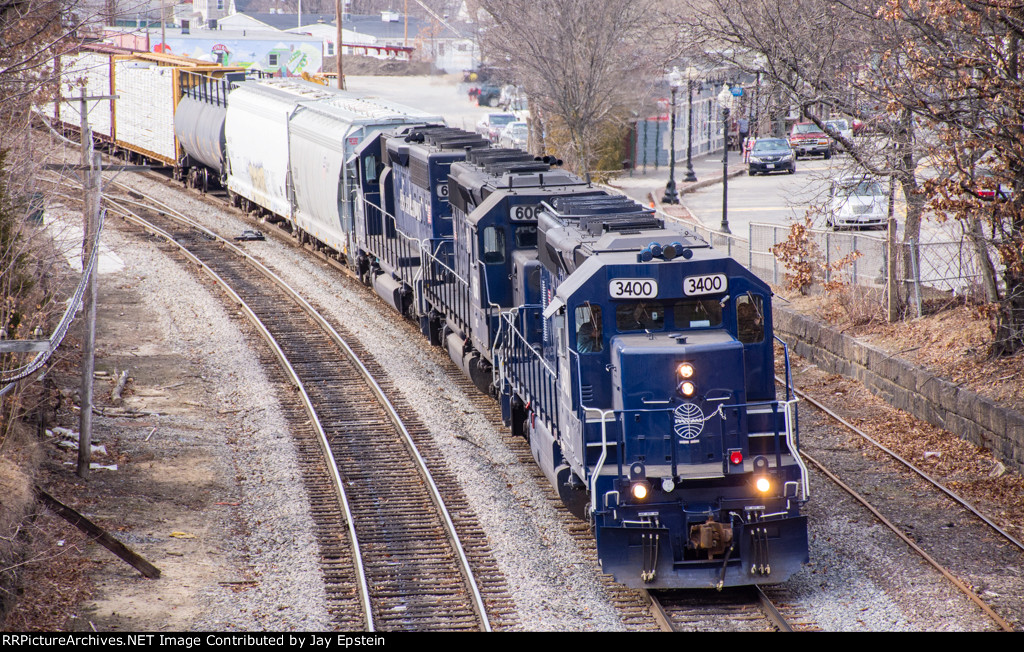 EDPO (East Deerfield to Portland, ME) approaches Main Street